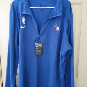 NEW Mens 2XL XXL Blue Nike Quarter-Zip Pullover Ac